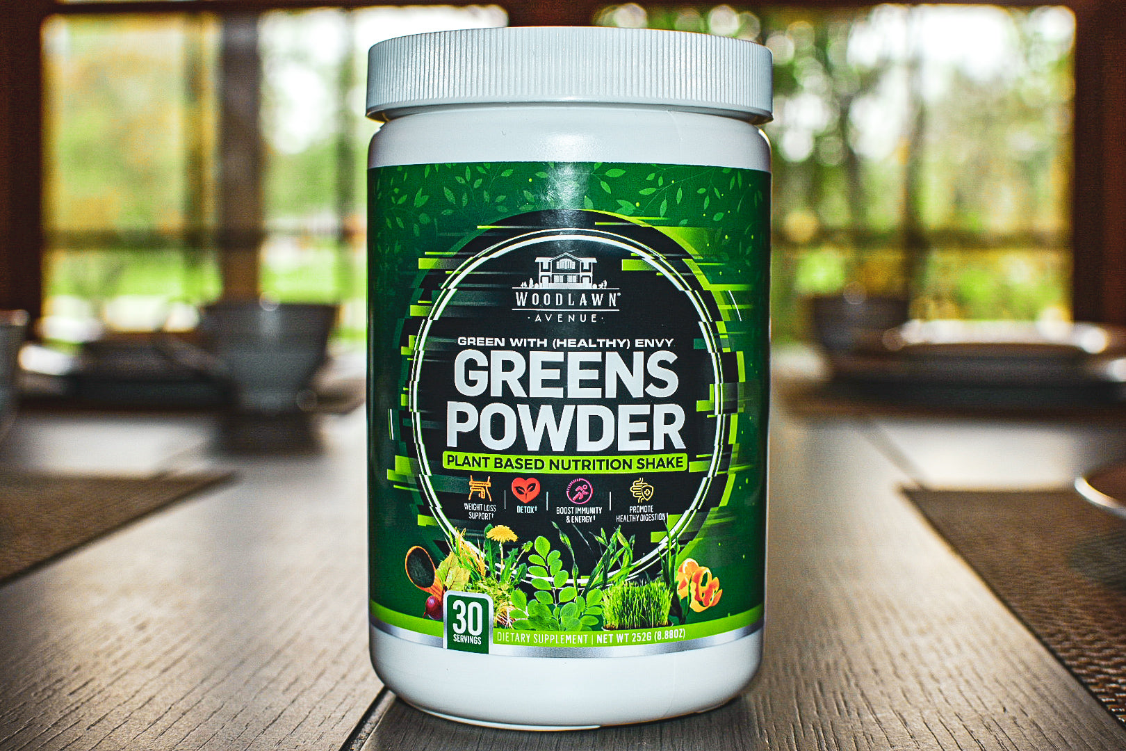 Green With (Healthy) Envy - Greens Powder Supplement Mix (Fruit Punch Flavored with Super Foods)