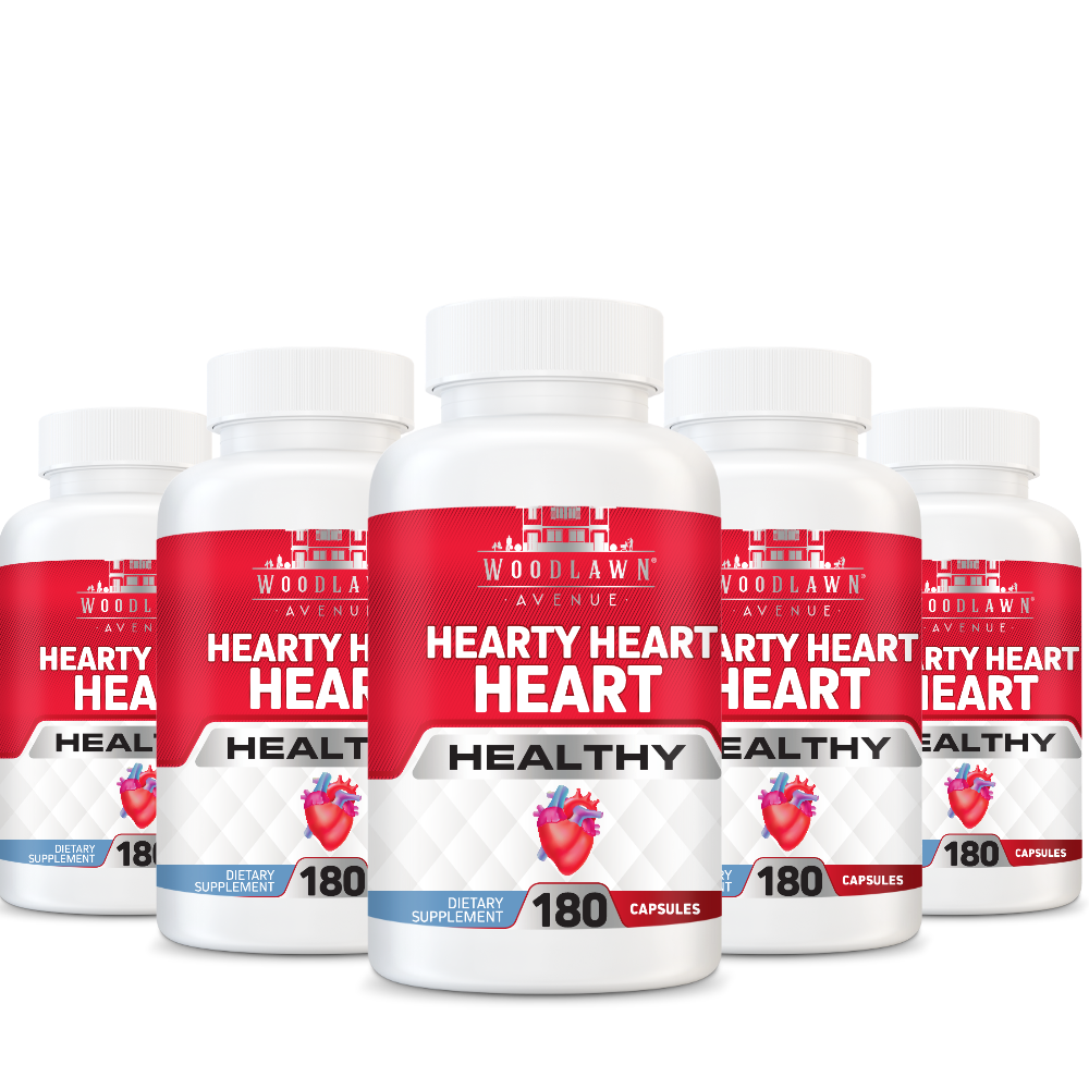 Hearty Heart Heart - Heart Healthy Formula Heart Health and Blood Pressure Support. Improves Healthy Cardiovascular Function.