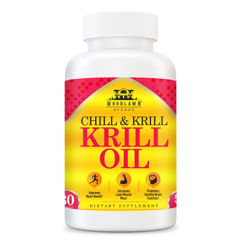 Chill & Krill - Krill Oil 500mg Omega-3, Omega-6, and Omega-9, Cardiovascular Heart Health